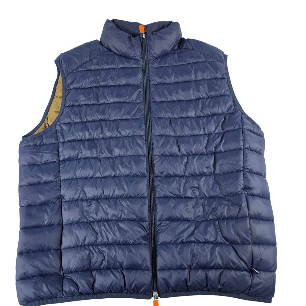 Save The Duck Mens Ultra Light‎ Puffer Vest Navy Blue XL Plumtech 04P6MOWWA2